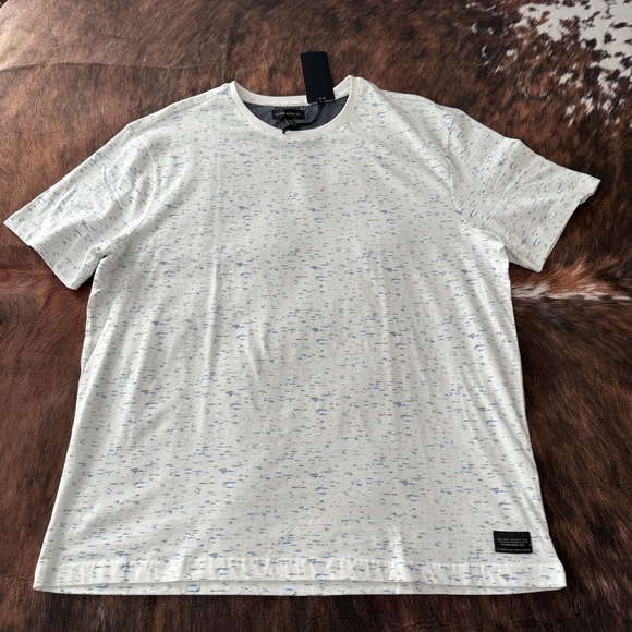 Silver Jeans Co. Men’s Tee XL TG White with Blue and Gold - Picture 5 of 8